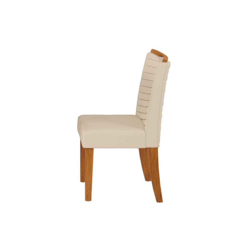 Silla Julia tapizada - Linea Milán Blanca