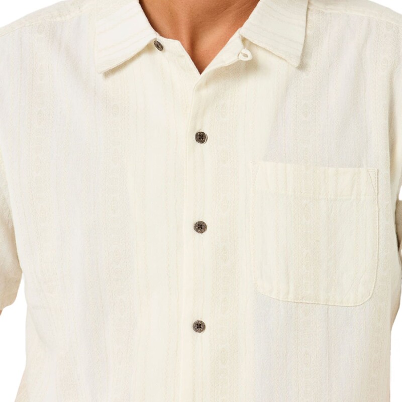Camisa Rip Curl Raw Energy Stripe - Beige Camisa Rip Curl Raw Energy Stripe - Beige
