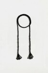 COLLAR BEADS LONG Negro