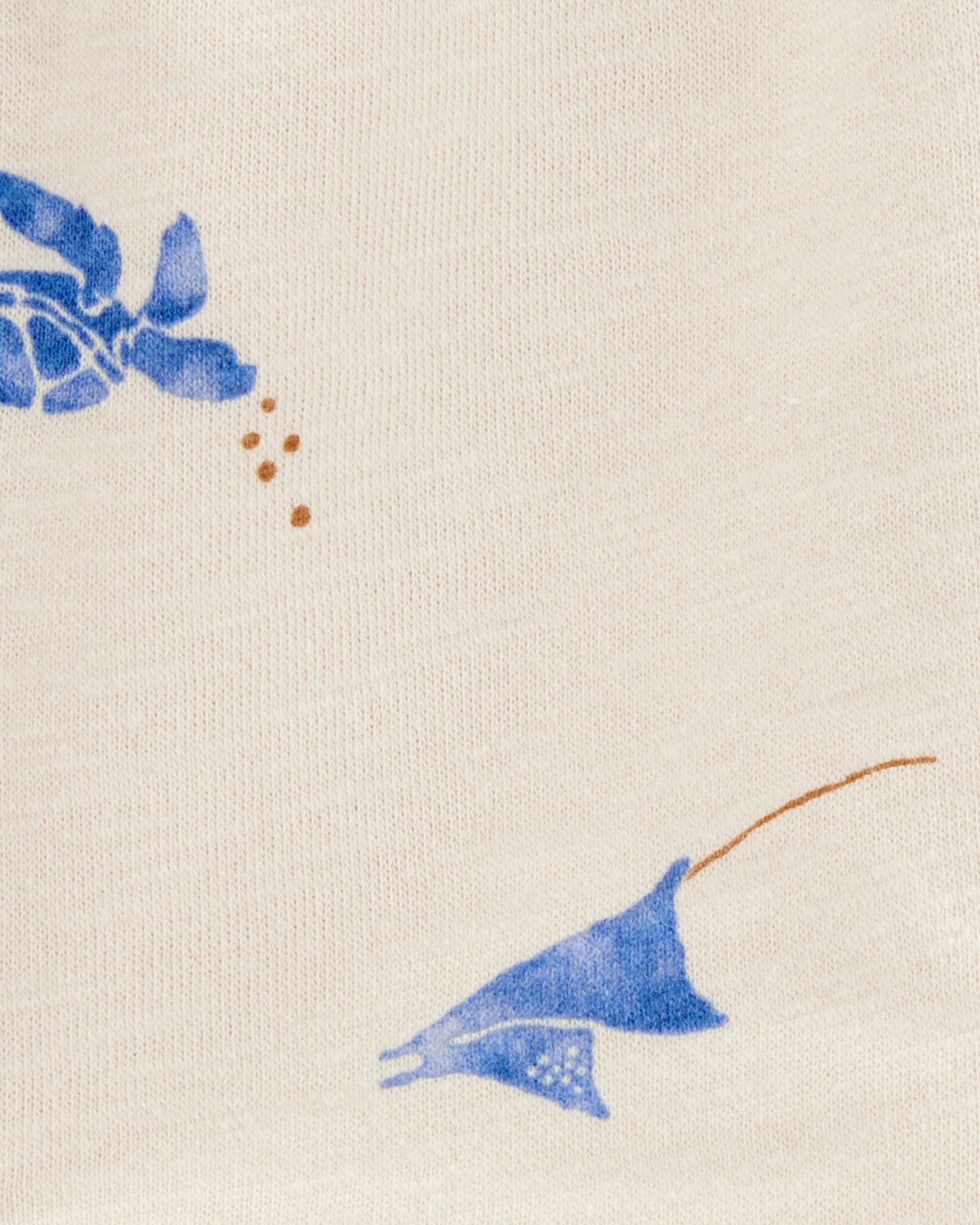 Short deportivo de algodón, diseño animales marinos Sin color