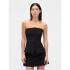 STRAPLESS TAILORED VEST TRUE BLACK
