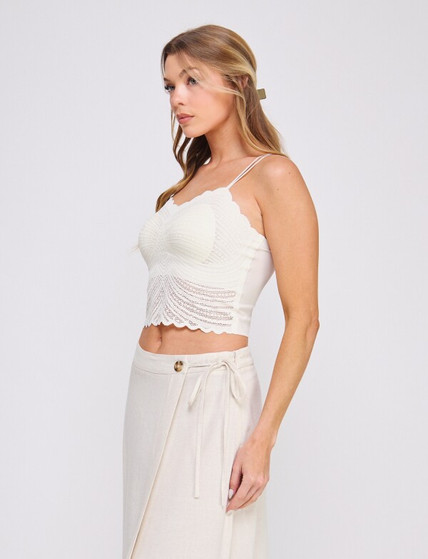 Top Encaje CRUDO