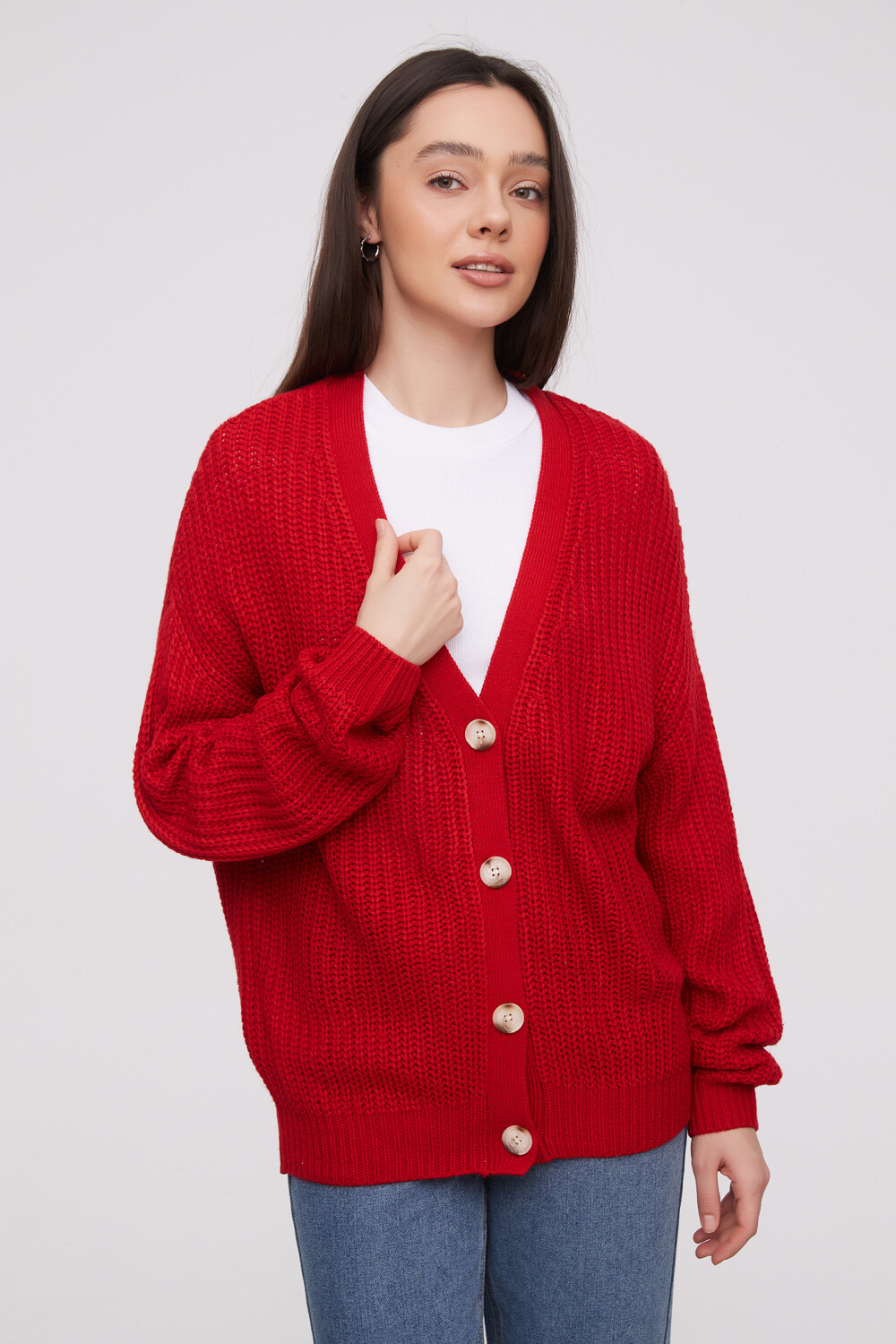 Cardigan Ahualoa Rojo