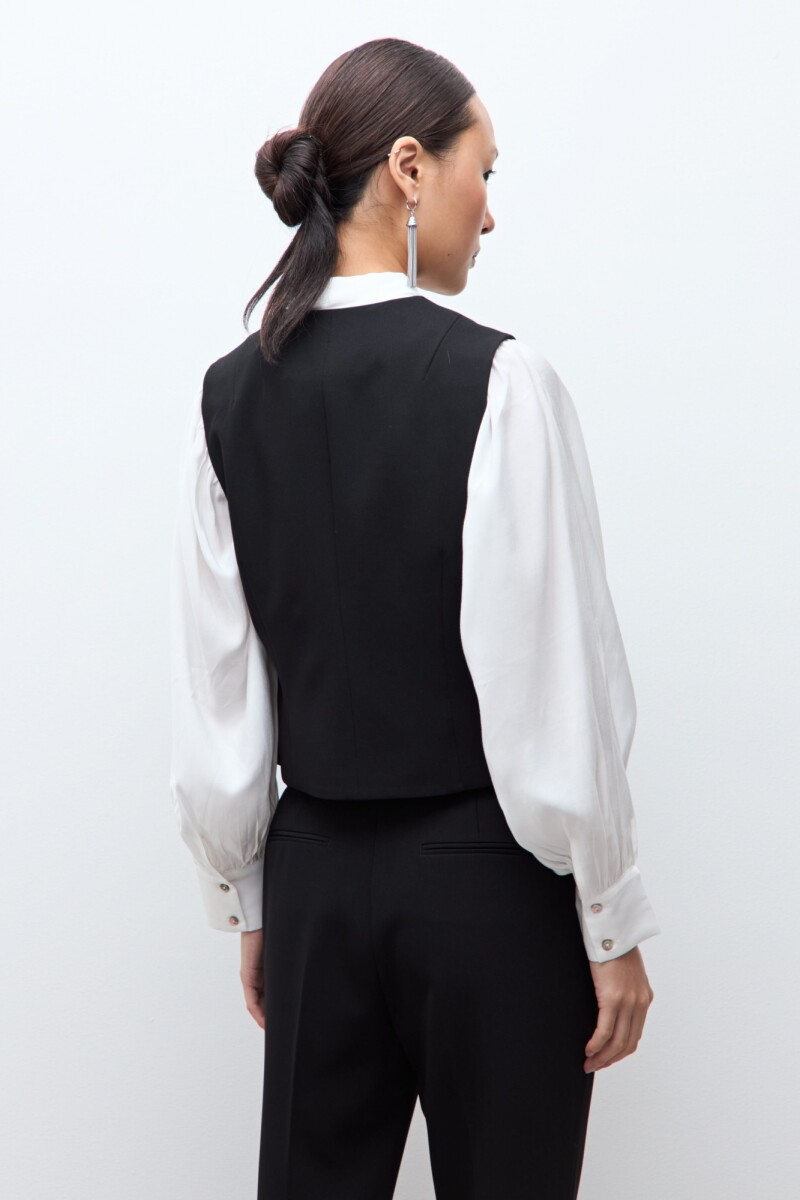 Chaleco sastrero negro