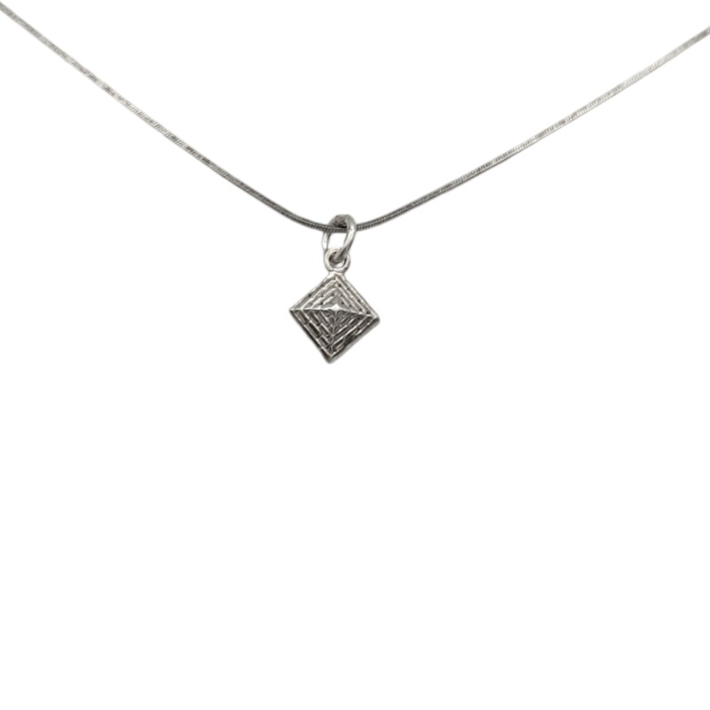 Dije Colgante Rombo-Plata 925-Sin Piedra-CP3573 sinpiedra