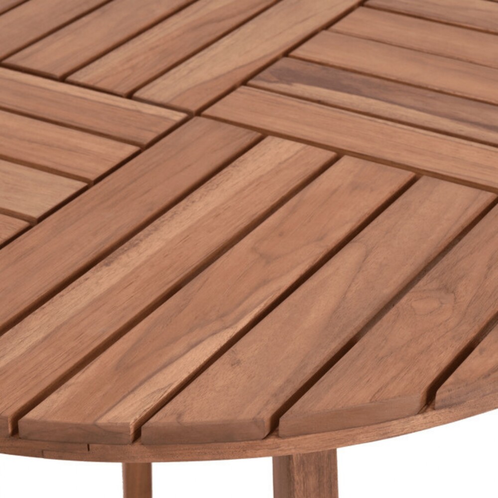 Mesa de Patio Madera de Teca - Caraíva 90cm Mesa de Patio Madera de Teca - Caraíva 90cm