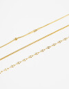 Pulseras Flexibles Sets Metal Set De Pulseras De Acero Combinadas - Dorado