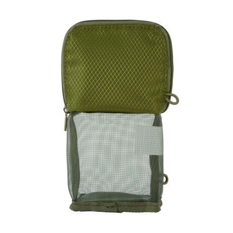 Cartuchera Estuche c/Malla Diseño Vertical Lápices Lapiceras Verde