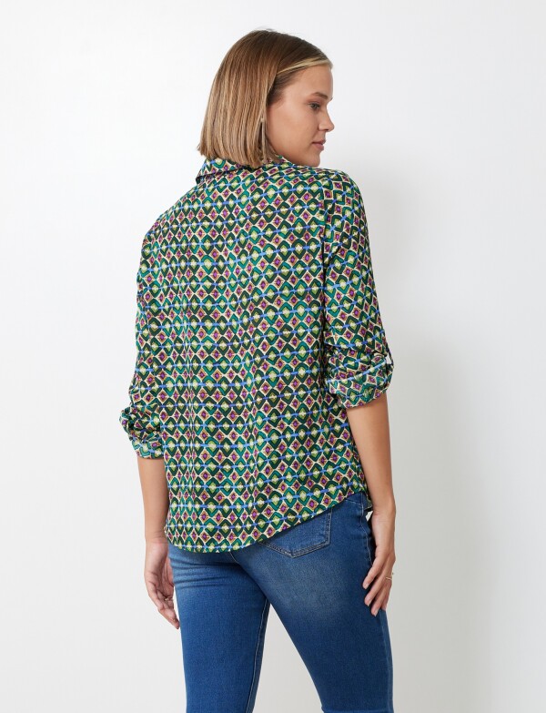 Blusa Print VERDE/MULTI