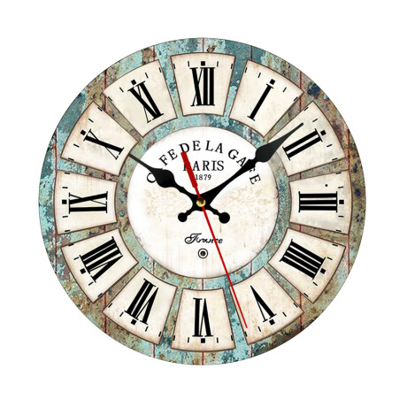 Reloj De Pared Vintage Números Romanos