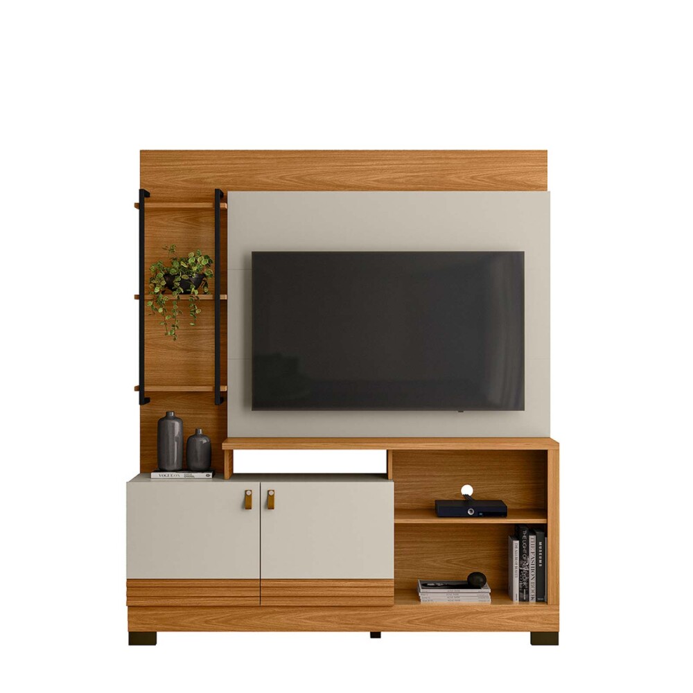 MUEBLE PARA TV MDF-Y-MDP MARRON SAN PABLO MARRON BEIGE