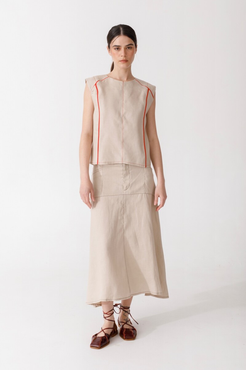 PRE VENTA BLUSA RUCU Beige