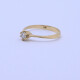 Anillo solitario oro 18k amarillo y brillantes engarce 6 puntas. Anillo solitario oro 18k amarillo y brillantes engarce 6 puntas.