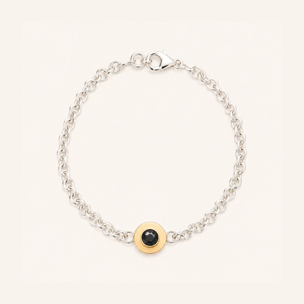 Pulsera Mini Rolo - Plata y Oro 
