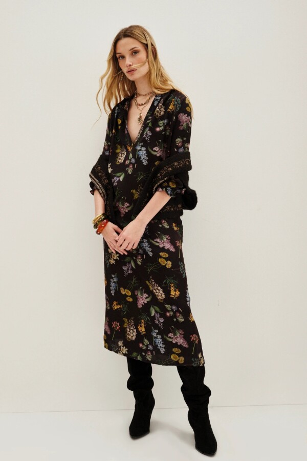 Vestido Camomille Azul Oscuro