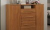 Cómoda Zapatera Versatil 2 Puertas 4 Cajones Cinamomo