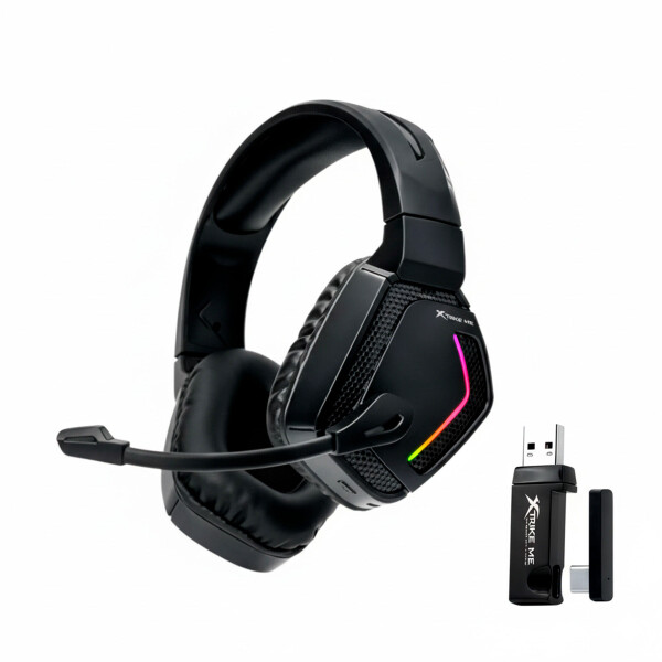 Auriculares Inalámbricos Gamer C/Micrófono Xtrike me Gh-512w Color Negro