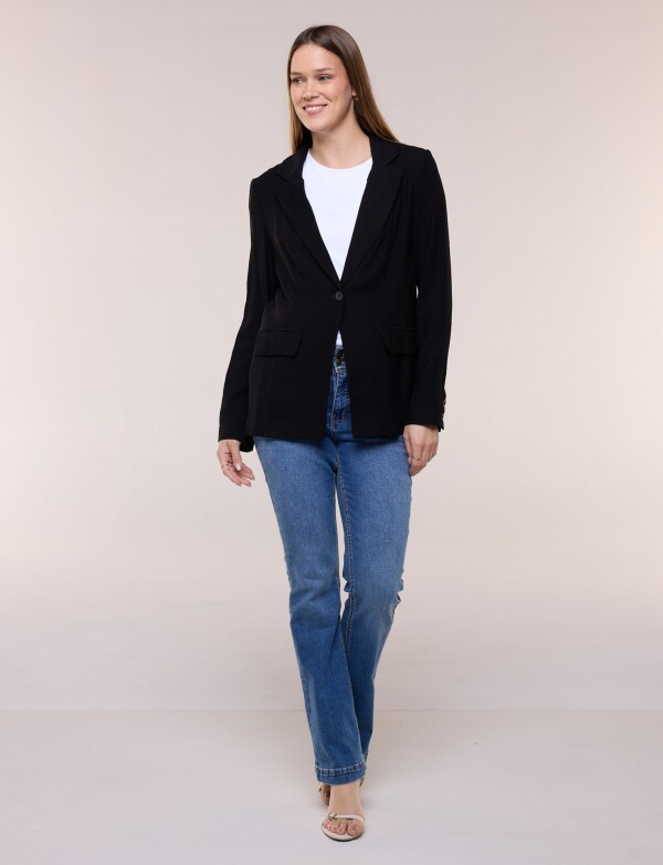 Blazer Clasico Botones NEGRO