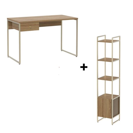 ESCRITORIO + ESTANTERÍA C/CAJON VOSS