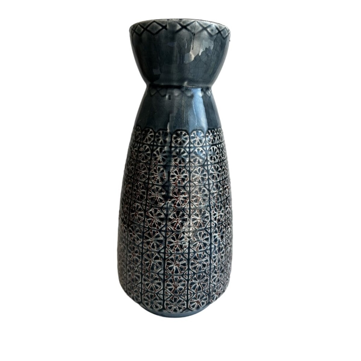 FLORERO CIRCLE 15X15X31CM AZUL 