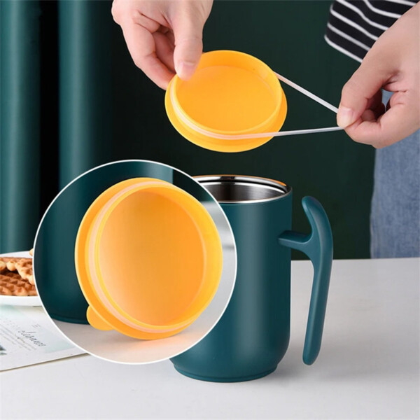 Taza Termica Nordica Jarra Hermetica Tapa Cuchara Agarre Variante Color Rojo