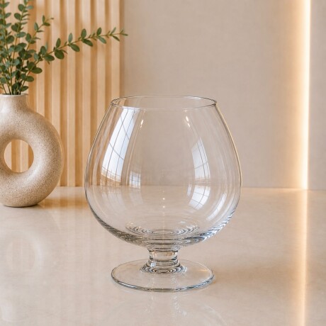 Florero Globo con Pedestal - Altura 20 cm - Ø 19cm Florero Globo con Pedestal - Altura 20 cm - Ø 19cm