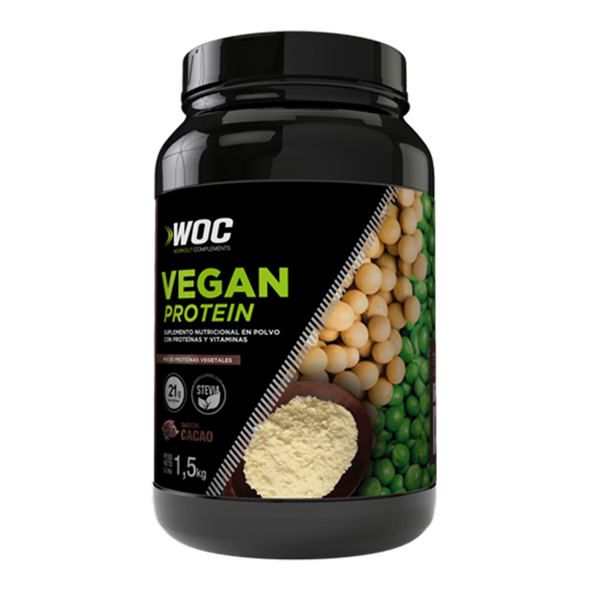 Vegan Protein Woc Cacao 1,5 Kgs. 