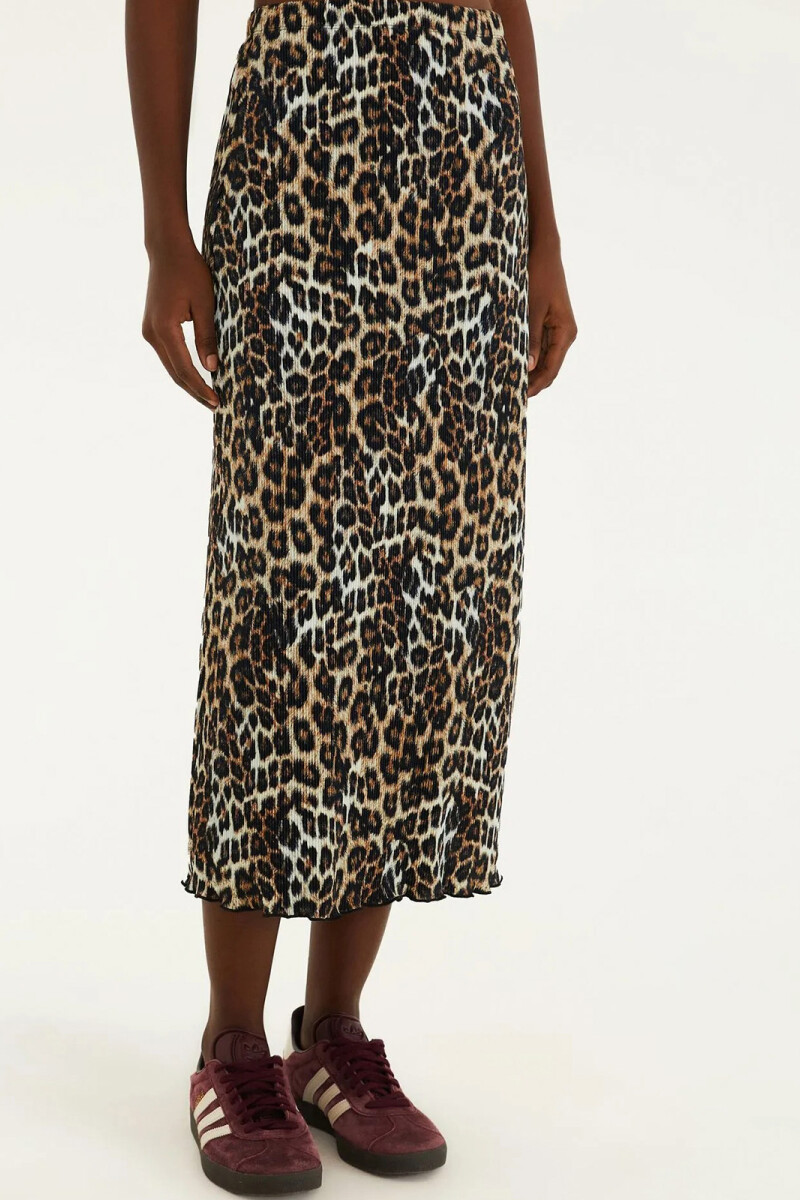 FALDA PLISADA Animal Print