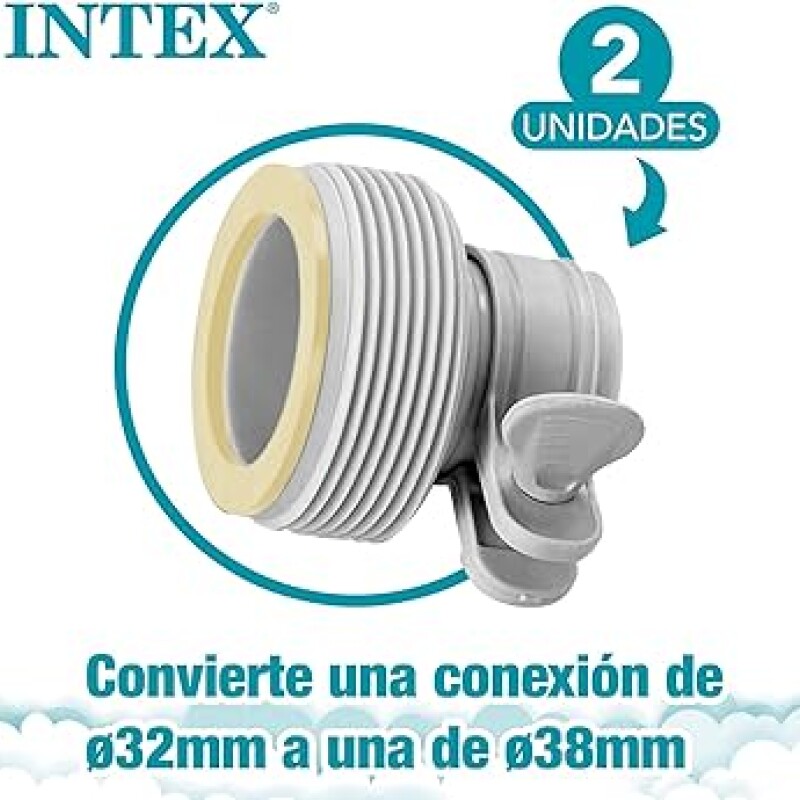 INTEX PACK ADAPTADORES ORIGINALES TIPO -B- 32 A 38 MM Intex Pack Adaptadores Originales Tipo -b- 32 A 38 Mm