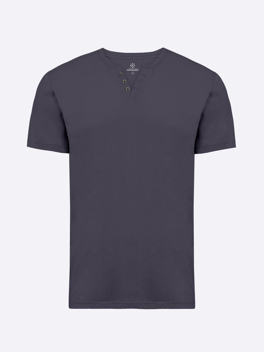 T-shirt lisa - gris oscuro 