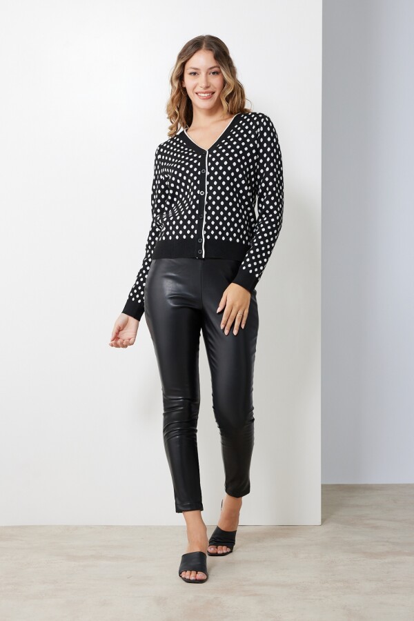 Cardigan Dots NEGRO/BLANCO