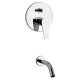 DUCHA DE EMPOTRAR MONOCOMANDO CON TRANSFORMADOR BRILLO ZOE CROMO