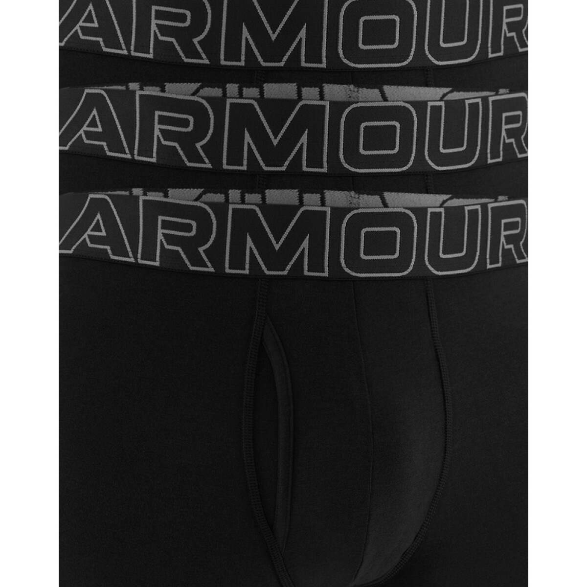 UA PERFORMANCE COTTON SOLID (3 PACK)-CTR/RED/STL - BLK-001 