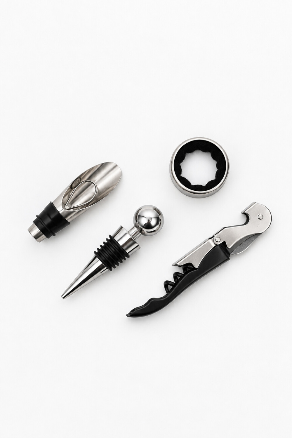 Accesorios Cristalería Set Para Vino, 4 Piezas Color Unico