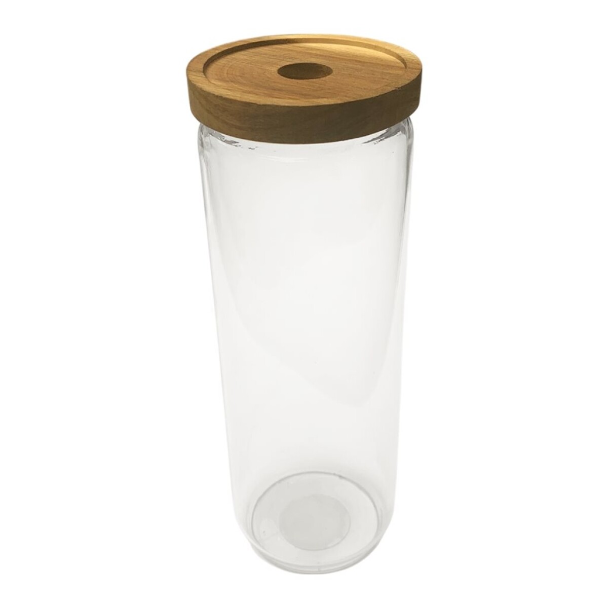 RECIPIENTE BOROSILICATO 1250ML TAPA MADERA ACACIA D9XH25CM 