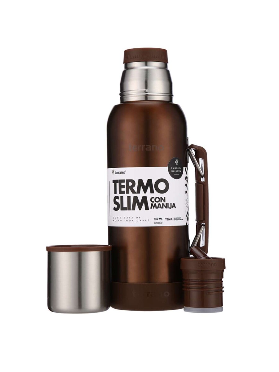 Termo Slim 750Ml. Con Base Silicona - Copper 