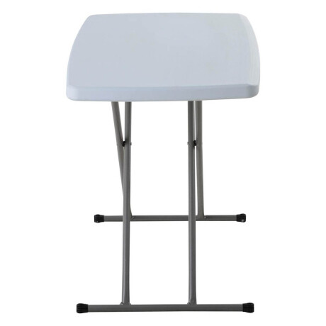 Mesa Plegable Auxiliar Camping Jardín 76x50x28cm Blanco