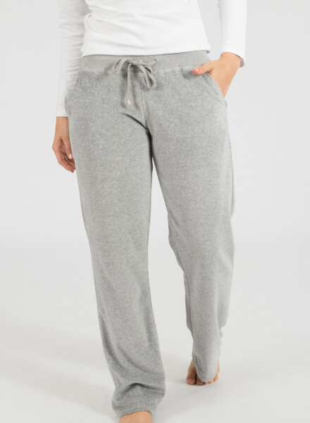 Pantalon velour Gris melange