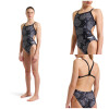 Malla de Entrenamiento para Natación Mujer Arena Women's Hydrangea Bouquet Swimsuit Negro-Team Negro