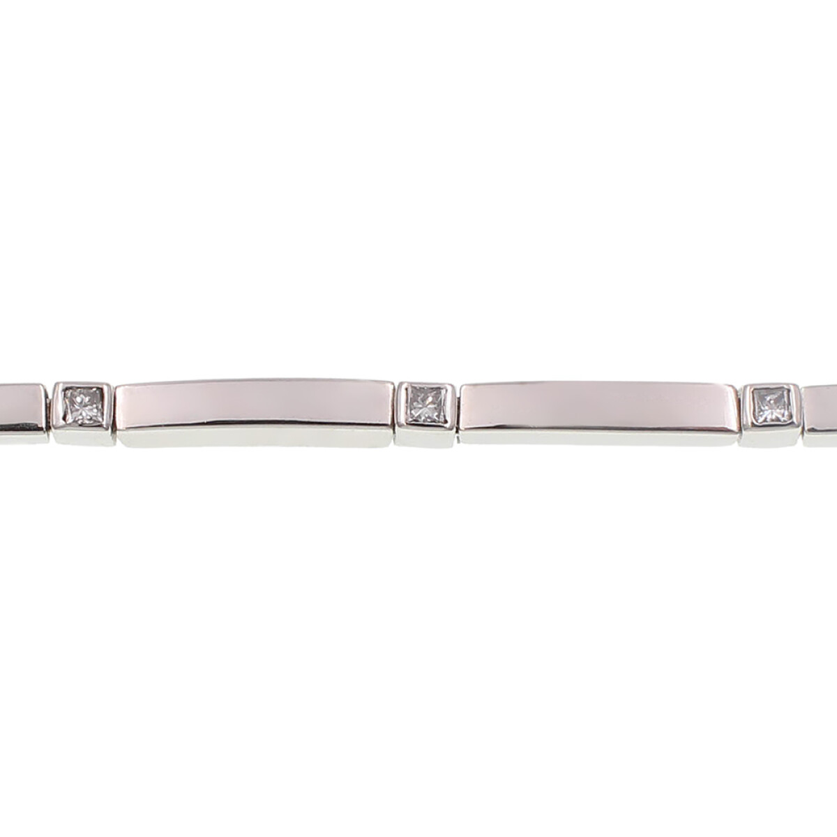 Pulsera Málaga de oro blanco 18k con brillantes 