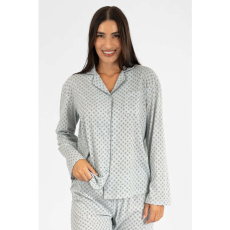 Pijama Indian Flower Celeste