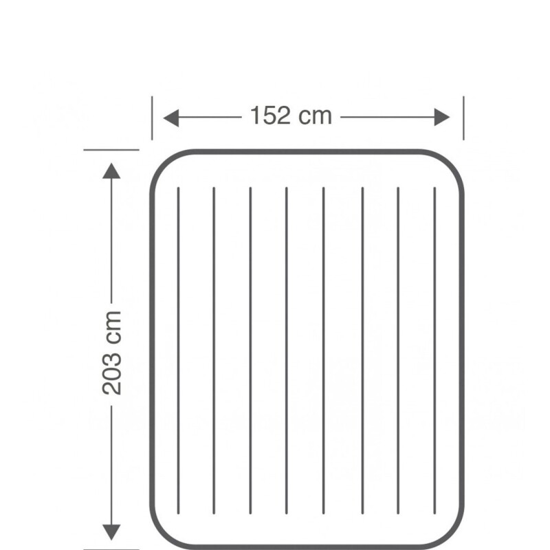 INTEX COLCHON DURA-BEAM BASICO 2 PLAZAS - VALVULA 2en1 CREMA Intex Colchon Dura-beam Basico 2 Plazas - Valvula 2en1 Crema