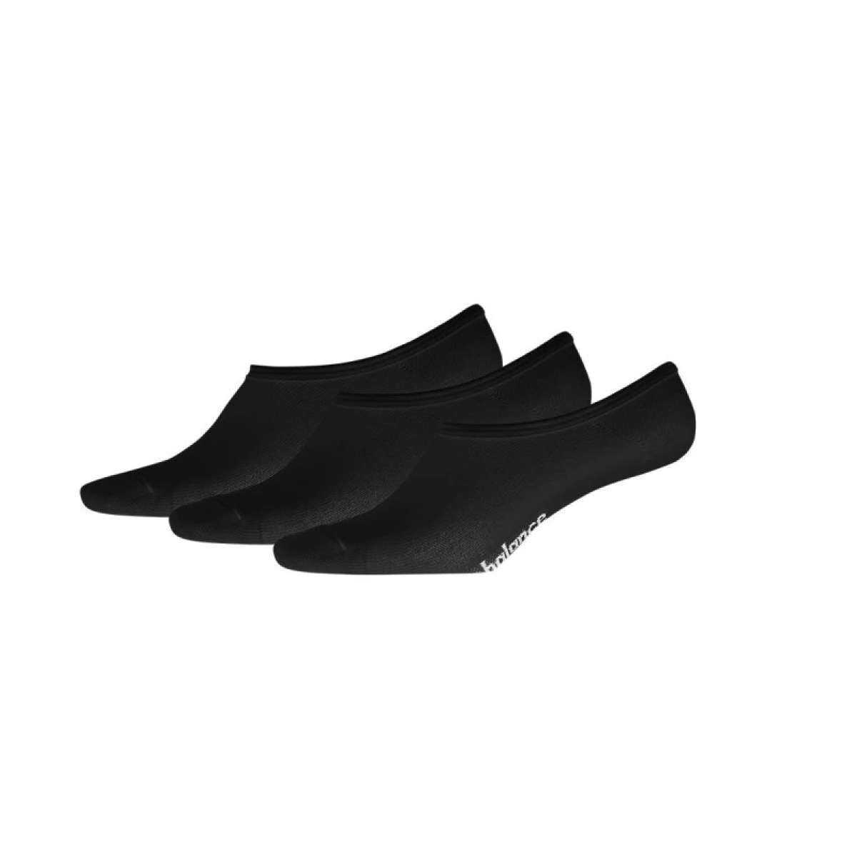 Medias N200-6 x3 Ultra Bajo Media invisible Unisex - Negro 