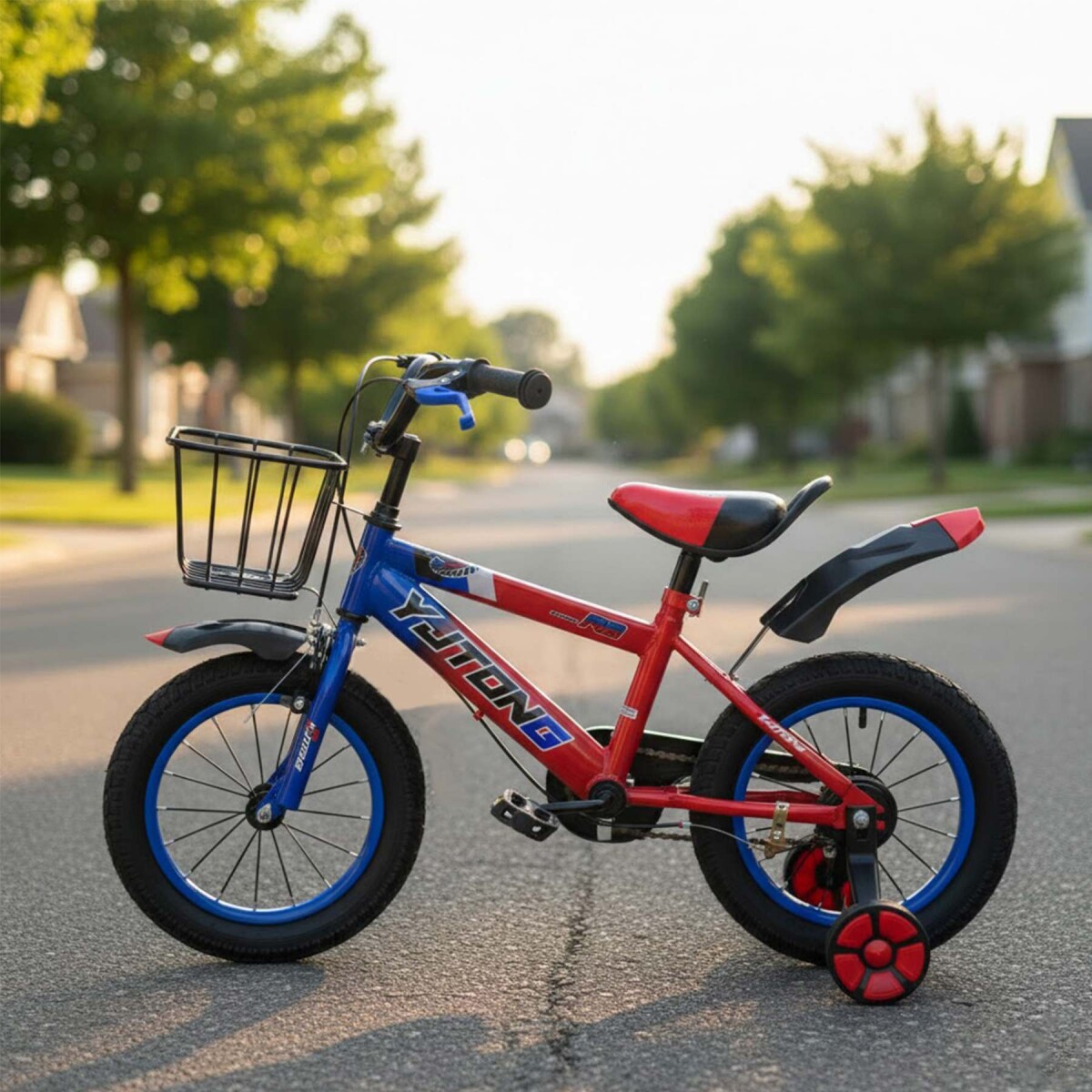 Bicicleta Infantil Yjtong R16 Canasto Parrilla Guardabarros - Rojo 1 