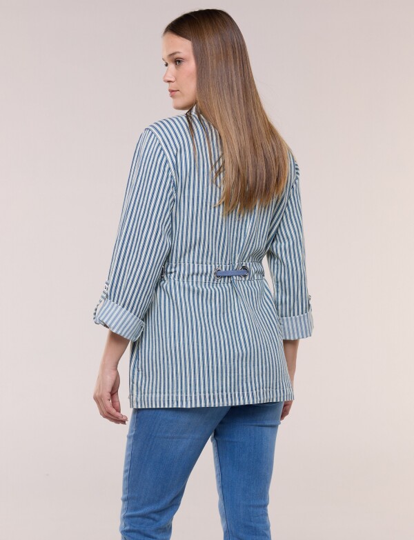 Chaqueta Con Cintura Ajustable AZUL/MULTI