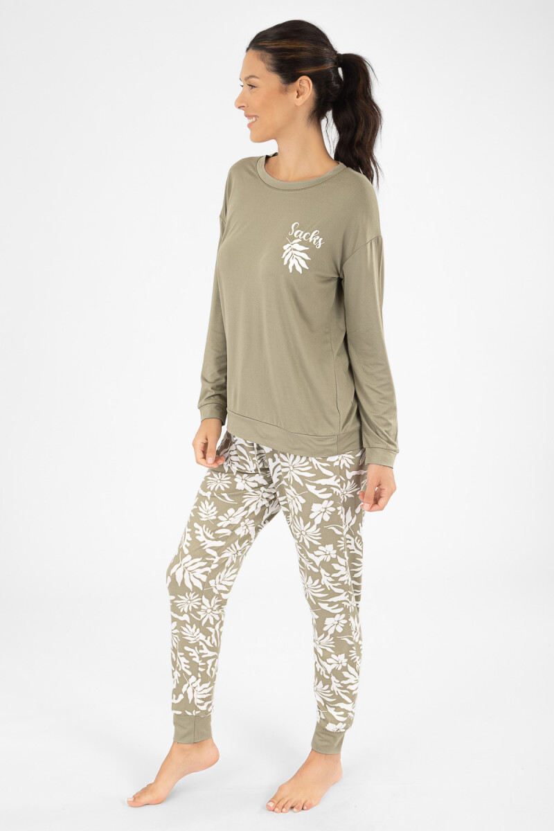 Pijama lavander Verde claro
