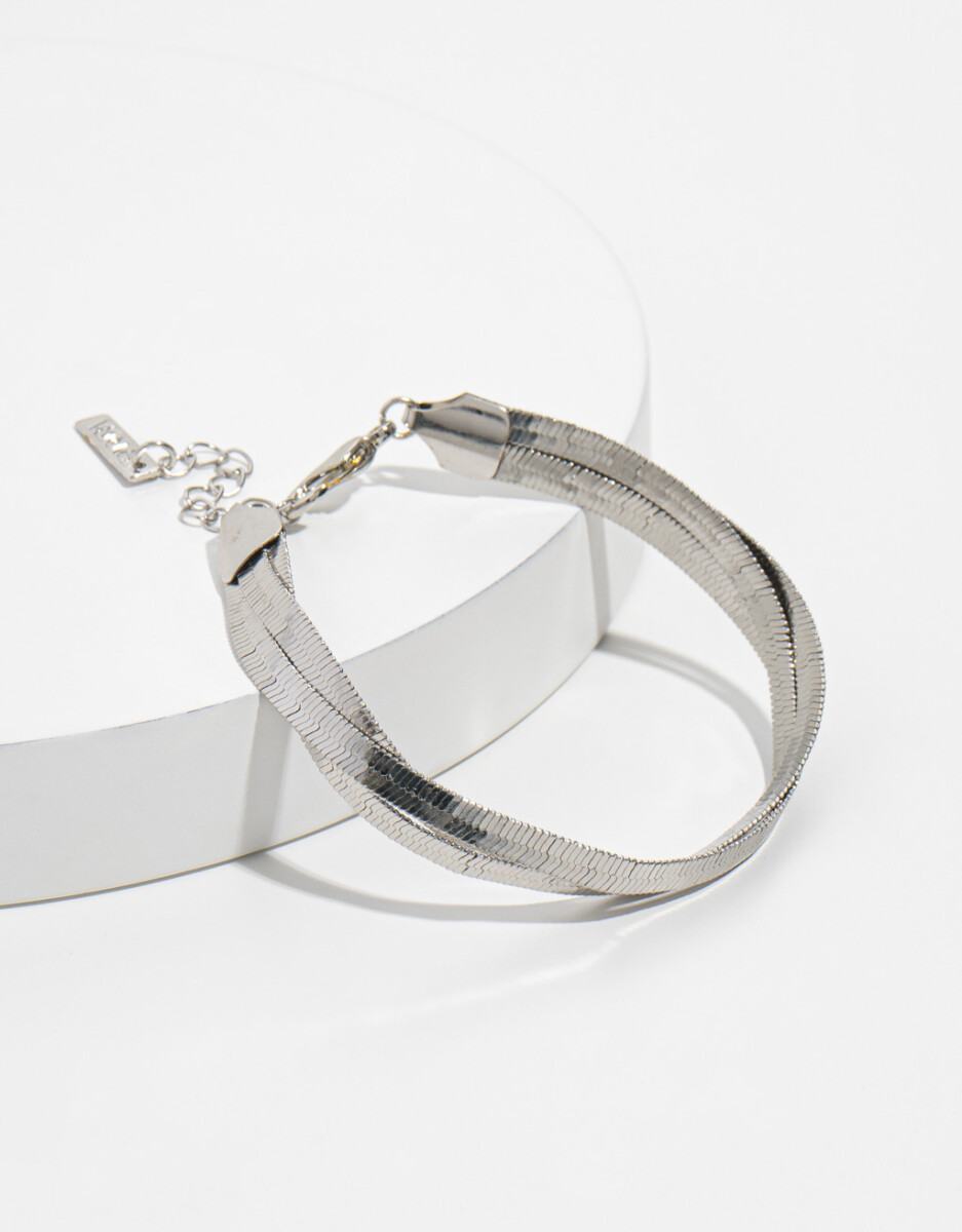 Pulsera Con Triple Cadena 