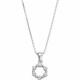 Cadena con colgante circulo con zirconias Cadena con colgante circulo con zirconias