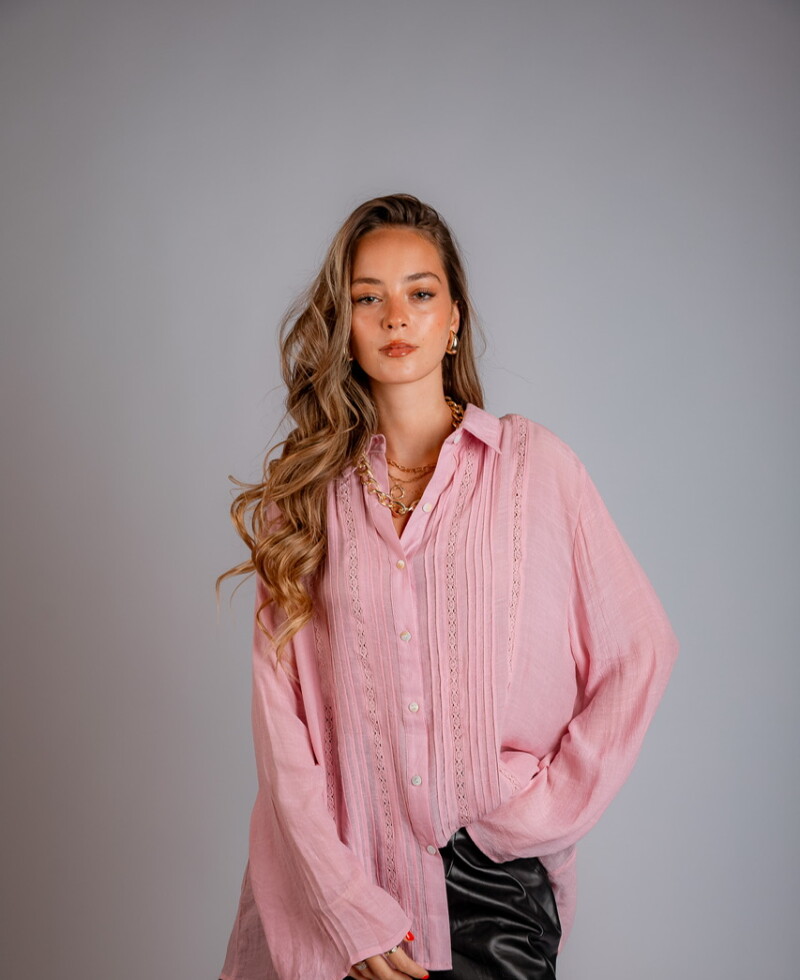 Camisa Zaira rosa