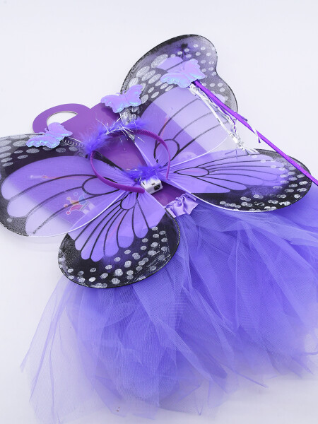 DISFRAZ MARIPOSA ILUMINADA LILA